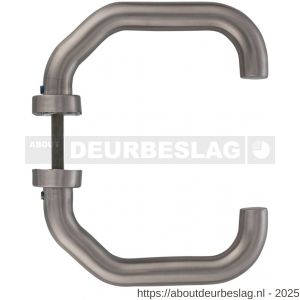 Intersteel Essentials 1236 deurkruk Verkropt op rozet verdekt ovaal 65x30x10 mm RVS - R26000599 - afbeelding 2