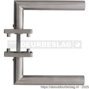 Intersteel Essentials 1242 deurkruk Jura op rozet verdekt 53x53x8 mm met nokken RVS - R26000606 - afbeelding 3