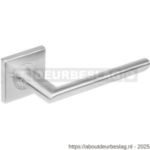 Intersteel Essentials 1243 deurkruk Ovaal-90 graden op rozet verdekt 53x53x8 mm met nokken RVS - R26000608 - afbeelding 1