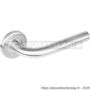 Intersteel Essentials 1270 deurkruk Recht op rozet verdekt diameter 53x8 mm met nokken EN 1906/4 RVS - R26000618 - afbeelding 1