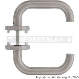 Intersteel Essentials 1271 deurkruk Rond op rozet verdekt diameter 53x8 mm met nokken EN 1906/4 RVS - R26005567 - afbeelding 3