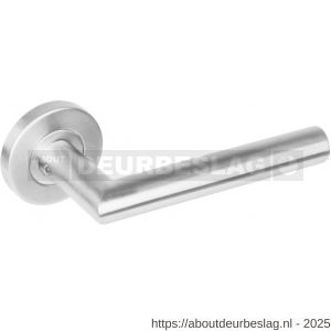 Intersteel Essentials 1272 deurkruk Jura op rozet verdekt diameter 53x8 mm met nokken EN 1906/4 RVS - R26005578 - afbeelding 1