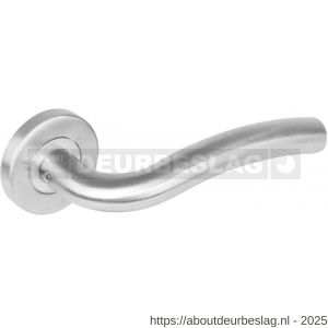 Intersteel Essentials 1275 deurkruk Lisa op rozet verdekt diameter 53x8 mm met nokken EN 1906/4 RVS - R26006973 - afbeelding 1
