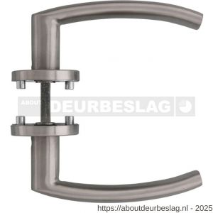Intersteel Essentials 1278 deurkruk Blok op rozet verdekt diameter 53x8 mm met nokken EN 1906/4 RVS - R26007344 - afbeelding 2