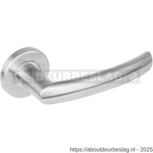Intersteel Essentials 1278 deurkruk Blok op rozet verdekt diameter 53x8 mm met nokken EN 1906/4 RVS - R26007344 - afbeelding 1