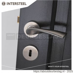 Intersteel Essentials 1279 deurkruk Vlinder op rozet verdekt diameter 53x8 mm met nokken EN 1906/4 RVS - R26000620 - afbeelding 4