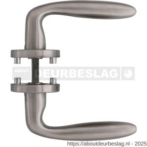 Intersteel Essentials 1281 deurkruk Jupiter op rozet verdekt diameter 53x8 mm met nokken EN 1906/4 RVS - R26000630 - afbeelding 2