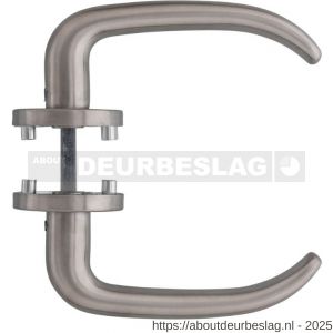 Intersteel Essentials 1282 deurkruk Sabel op rozet verdekt diameter 53x8 mm met nokken EN 1906/4 RVS - R26000634 - afbeelding 2