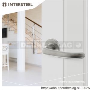 Intersteel Essentials 1282 deurkruk Sabel op rozet verdekt diameter 53x8 mm met nokken EN 1906/4 RVS - R26000634 - afbeelding 4