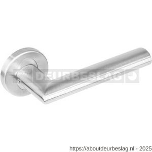 Intersteel Essentials 1283 deurkruk Girona op rozet verdekt diameter 53x8 mm met nokken EN 1906/4 RVS - R26005644 - afbeelding 1