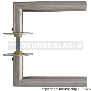 Intersteel Living 1583 deurkruk Jura met rozet zelfklevend diameter 55x2 mm RVS - R26011024 - afbeelding 3