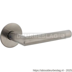Intersteel Living 1583 deurkruk Jura met rozet zelfklevend diameter 55x2 mm RVS - R26011024 - afbeelding 1