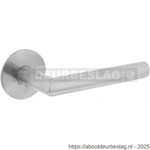 Intersteel Essentials 1840 deurkruk Jura op rozet verdekt met magneet diameter 55x3 mm met nokken RVS - R26007496 - afbeelding 1
