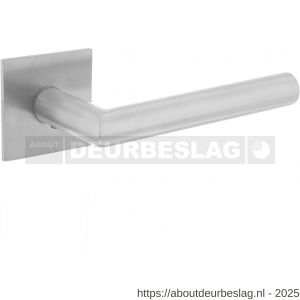 Intersteel Essentials 1850 deurkruk Jura op rozet verdekt met magneet 55x55x3 mm met nokken RVS - R26007497 - afbeelding 1