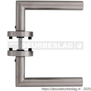 Intersteel Living 1951 deurkruk Jura met rozet verdekt ATP diameter 51x10 mm met nokken RVS - R26007065 - afbeelding 2
