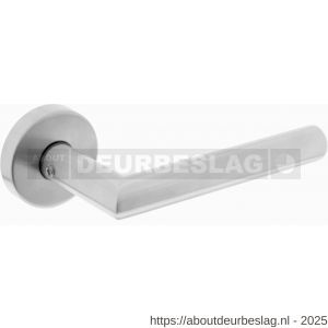 Intersteel Living 1951 deurkruk Jura met rozet verdekt ATP diameter 51x10 mm met nokken RVS - R26007065 - afbeelding 1