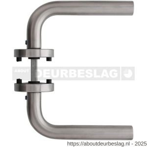 Intersteel Living 1952 deurkruk Recht met rozet verdekt ATP diameter 51x10 mm met nokken RVS - R26007066 - afbeelding 3