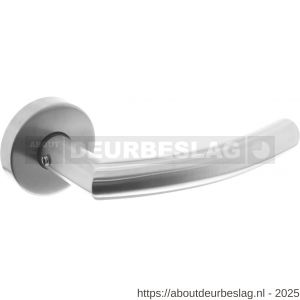 Intersteel Living 1953 deurkruk Half rond-90 graden met rozet verdekt ATP diameter 51x10 mm met nokken RVS - R26008542 - afbeelding 1