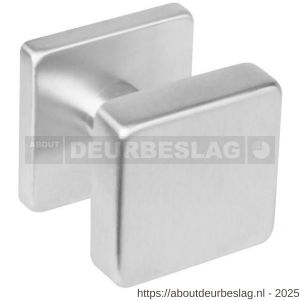 Intersteel Essentials 2246 knoprozet vierkant met stift M10/8x85 mm centraal vast op rozet met nokken 53x53x8 mm RVS - R26001967 - afbeelding 1