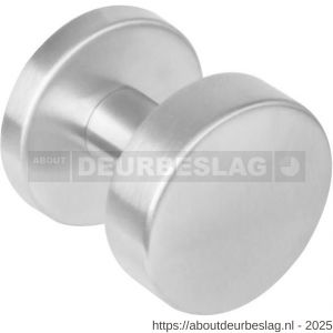 Intersteel Essentials 2246 knoprozet plat met stift M10/8x85 mm centraal vast op rozet met nokken diameter 53x8 mm RVS - R26005846 - afbeelding 1