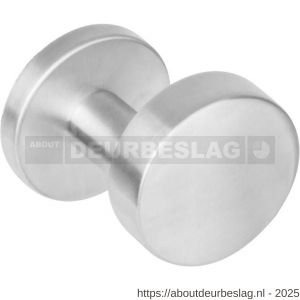 Intersteel Essentials 2246 knoprozet plat met stift M10/8x85 mm verkropt vast op rozet met nokken diameter 53x8 mm RVS - R26005847 - afbeelding 1