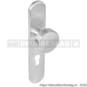 Intersteel Living 2752 knopschild 2752 lang verdekt profielcilinder 55 mm 7 mm nokken RVS EN 1906/4 - R26005862 - afbeelding 1
