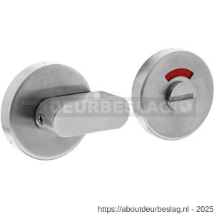 Intersteel Living 3401 WC-sluiting verdekt diameter 53x10 mm met comfortknop en stift 8x8 mm RVS - R26008552 - afbeelding 1
