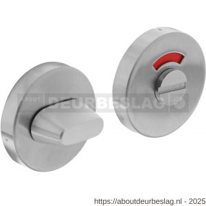Intersteel Living 3410 WC-sluiting verdekt diameter 53x10 mm met stift 8x8 mm RVS - R26007622 - afbeelding 1