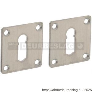 Intersteel Essentials 3419 sleutelrozetten 42x42x2 mm RVS - R26011089 - afbeelding 1