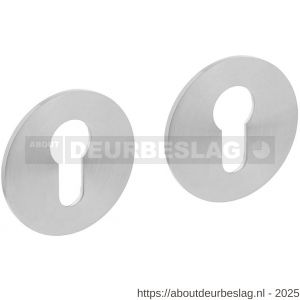 Intersteel Essentials 3423 cilinderrozetten verdekt met magneet diameter 55x3 mm en nokken RVS - R26008558 - afbeelding 1