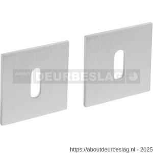 Intersteel Essentials 3424 sleutelrozetten verdekt met magneet 55x55x3 mm en nokken RVS - R26008562 - afbeelding 1