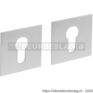 Intersteel Essentials 3424 cilinderrozetten verdekt met magneet 55x55x3 mm en nokken RVS - R26008563 - afbeelding 1