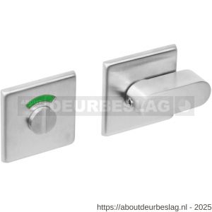 Intersteel Essentials 3432 WC-sluiting verdekt 50x50x5 mm met comfortknop en stift 8x8 mm RVS - R26005918 - afbeelding 1