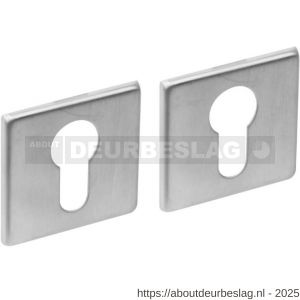 Intersteel Essentials 3432 cilinderrozetten verdekt 50x50x5 mm RVS - R26011097 - afbeelding 1