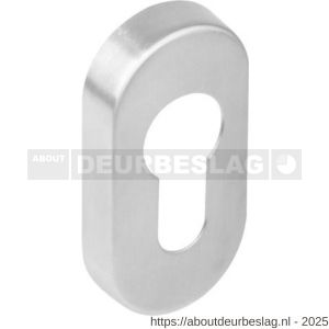 Intersteel Living 3473 cilinderrozet verdekt ovaal 65x30x10 mm RVS - R26002397 - afbeelding 1