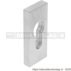 Intersteel Essentials 3752 veiligheid schuifrozet rechthoekig 69x30x9 mm profielcilindergat RVS - R26007694 - afbeelding 1