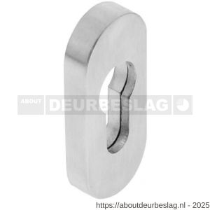 Intersteel Essentials 3752 veiligheid schuifrozet ovaal 69x30x9 mm profielcilindergat RVS - R26003566 - afbeelding 1