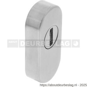 Intersteel Essentials 3752 veiligheid schuifrozet ovaal 73x33x14 mm met sleufplaatje RVS - R26008578 - afbeelding 1