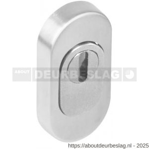 Intersteel Essentials 3752 veiligheid schuifrozet ovaal 74x34x14 mm met kerntrekbeveiliging RVS - R26008579 - afbeelding 1