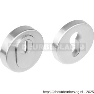 Intersteel Essentials 3753 SKG3 veiligheidsrozetten rond verdekt basic diameter 54x12 mm profielcilindergat met kerntrekbeveiliging RVS - R26005949 - afbeelding 1