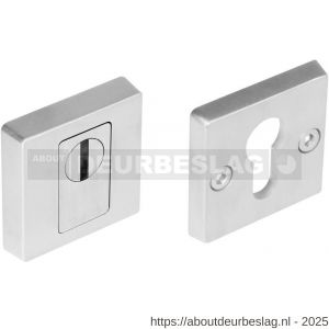 Intersteel Essentials 3755 SKG3 veiligheidsrozetten vierkant 54x54x12 mm profielcilindergat met kerntrekbeveiliging RVS - R26005951 - afbeelding 1