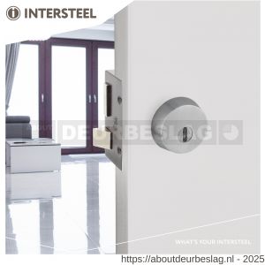 Intersteel Essentials 3755 SKG3 veiligheidsrozet rond diameter 59x18 mm voor oplegsloten met kerntrekbeveiliging RVS - R26007071 - afbeelding 3