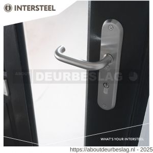 Intersteel Essentials 3783 SKG3 veiligheidsbeslag ovaal 250x50 mm greep-kruk Rond met veerconstructie profielcilindergat 55 mm met kerntrekbeveiliging RVS - R26008585 - afbeelding 3