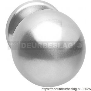 Intersteel Exclusives 3930 voordeurknop bol diameter 75 mm op achterplaat diameter 66 mm éénzijdige montage RVS - R26001007 - afbeelding 1