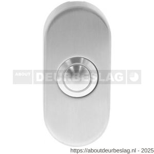 Intersteel Essentials 3990 beldrukker ovaal verdekt 65x30x10 mm RVS - R26007293 - afbeelding 1