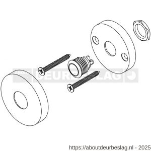Intersteel Essentials 3990 beldrukker rond verdekt diameter 53x10 mm RVS - R26007295 - afbeelding 4