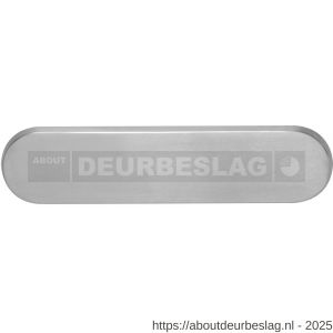 Intersteel Exclusives 4000 briefplaat ovaal 340x80 mm verdekt RVS - R26007311 - afbeelding 1