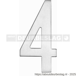 Intersteel Essentials 4020 huisnummer 4 150 mm RVS - R26002187 - afbeelding 1