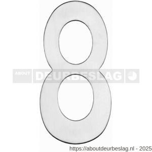 Intersteel Essentials 4020 huisnummer 8 150 mm RVS - R26002191 - afbeelding 1