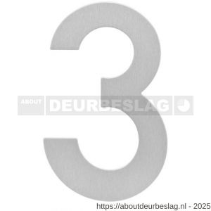 Intersteel Essentials 4020 huisnummer 3 150x2 mm RVS - R26002160 - afbeelding 1